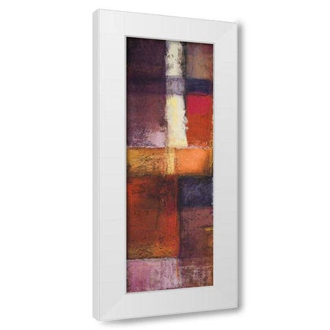 Deconstructing Panel I White Modern Wood Framed Art Print by Marcon, Michael