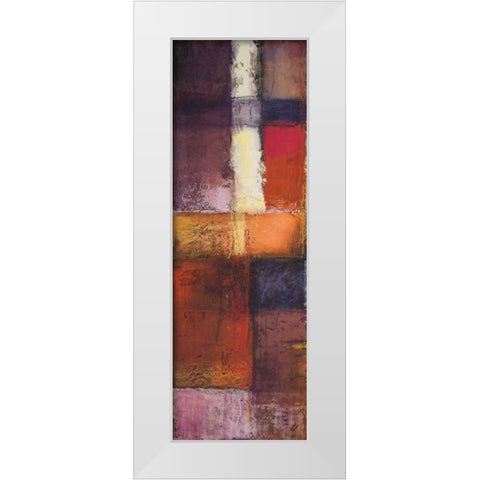 Deconstructing Panel I White Modern Wood Framed Art Print by Marcon, Michael