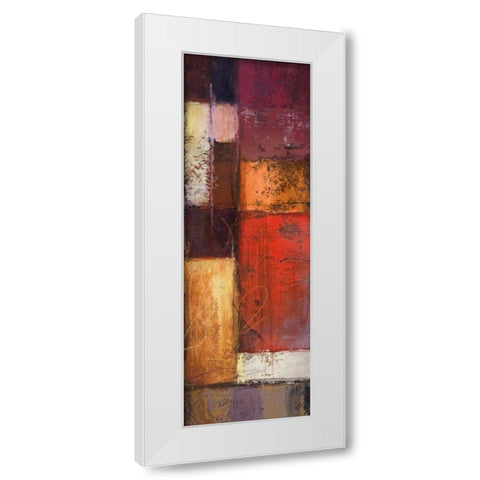 Deconstructing Panel II White Modern Wood Framed Art Print by Marcon, Michael