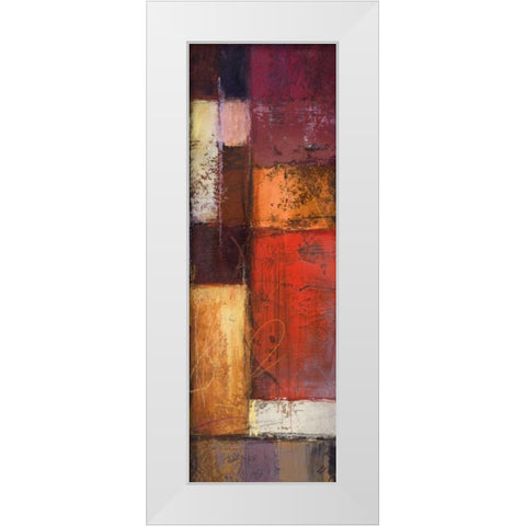 Deconstructing Panel II White Modern Wood Framed Art Print by Marcon, Michael