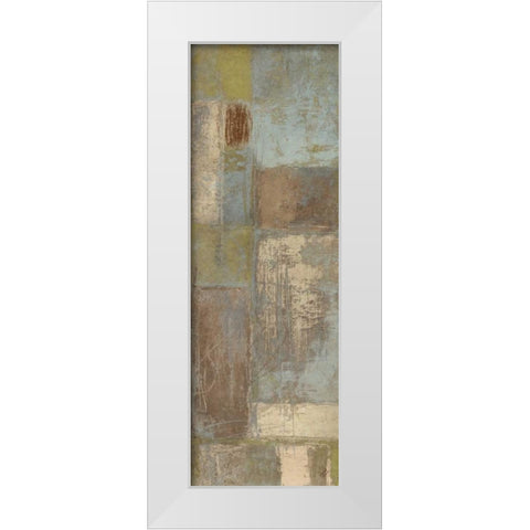 Autumn Deconstructing Panel II White Modern Wood Framed Art Print by Marcon, Michael