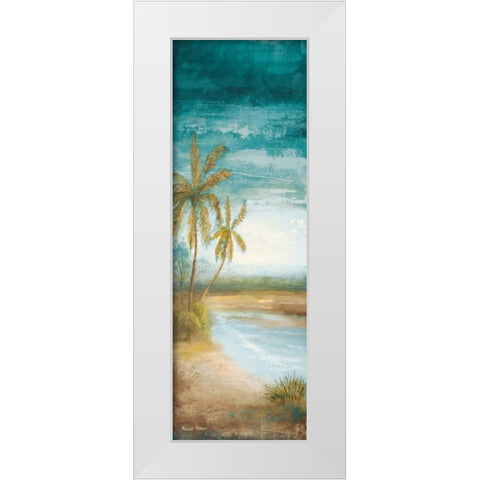 Return to the Sea White Modern Wood Framed Art Print by Marcon, Michael
