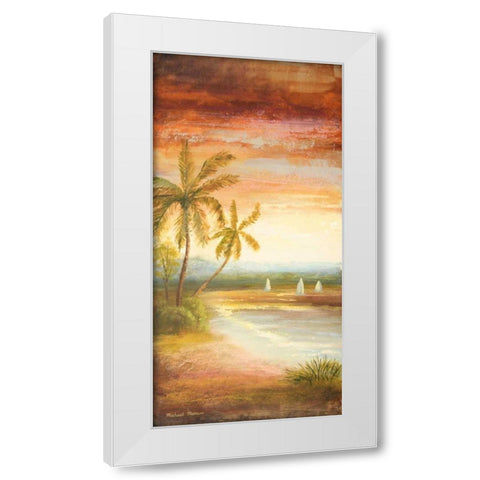 Return to the Sea White Modern Wood Framed Art Print by Marcon, Michael