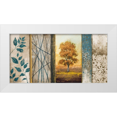 The Way of Nature I White Modern Wood Framed Art Print by Marcon, Michael