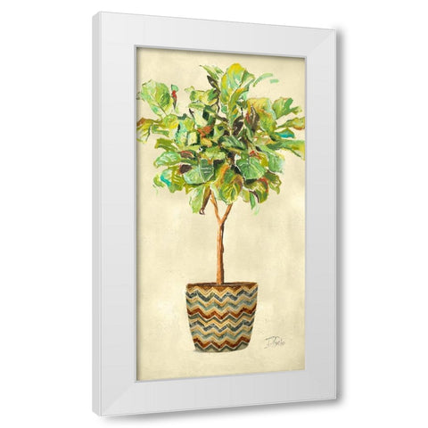 Essential Compliment on Cream IV White Modern Wood Framed Art Print by Pinto, Patricia