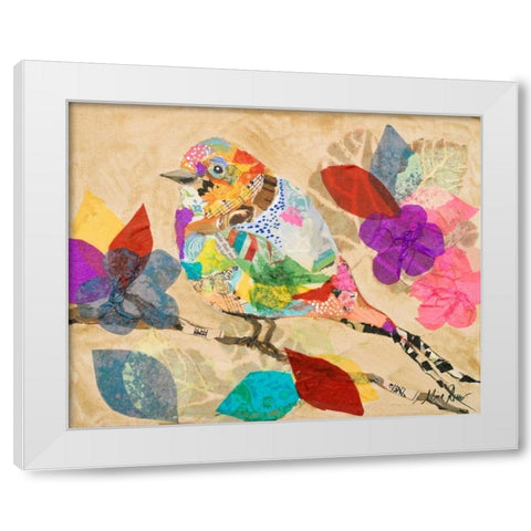 Band of Birds II White Modern Wood Framed Art Print by Ritter, Gina