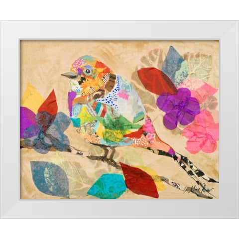 Band of Birds II White Modern Wood Framed Art Print by Ritter, Gina
