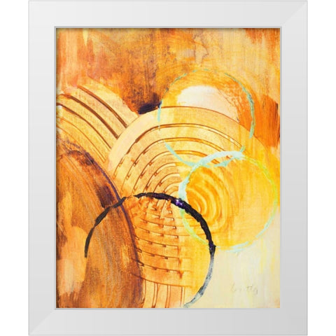 Above and Beyond II White Modern Wood Framed Art Print by Loreth, Lanie