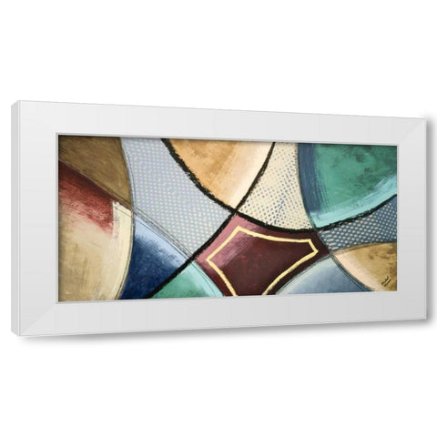 Synergy III White Modern Wood Framed Art Print by Marcon, Michael