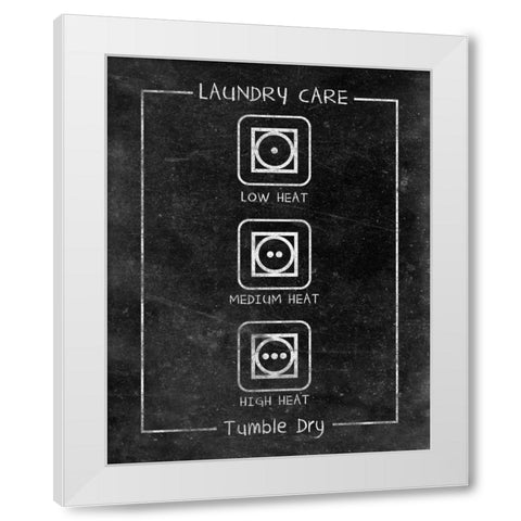 Laundry Care I White Modern Wood Framed Art Print by SD Graphics Studio