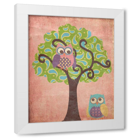 Wisdom in Tree II White Modern Wood Framed Art Print by Metz, Andi