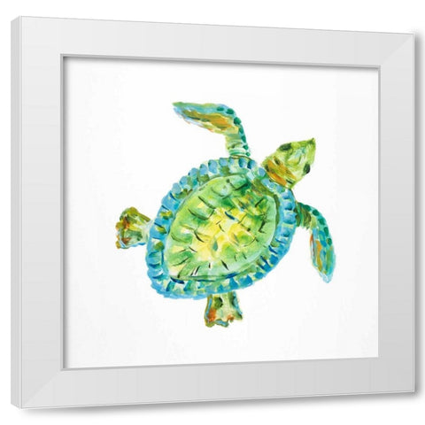Sealife I White Modern Wood Framed Art Print by DeRice, Julie