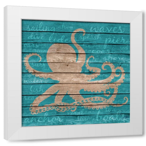 Coastal Wonder I White Modern Wood Framed Art Print by DeRice, Julie