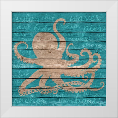 Coastal Wonder I White Modern Wood Framed Art Print by DeRice, Julie