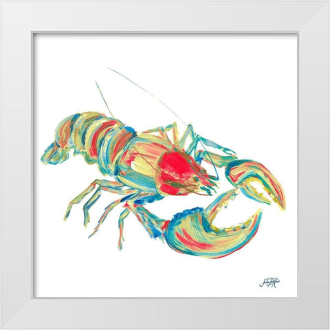 Caribbean Sealife I White Modern Wood Framed Art Print by DeRice, Julie
