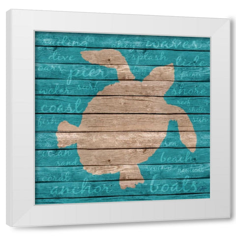 Coastal Wonder II White Modern Wood Framed Art Print by DeRice, Julie
