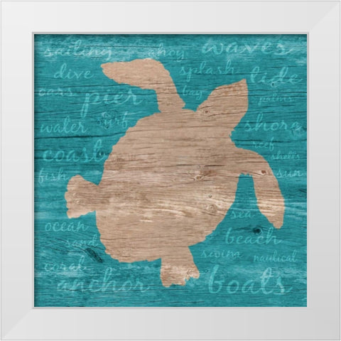 Coastal Wonder II White Modern Wood Framed Art Print by DeRice, Julie