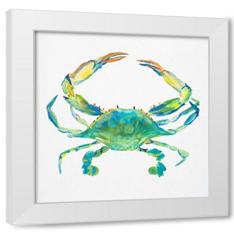 Sealife IV White Modern Wood Framed Art Print by DeRice, Julie