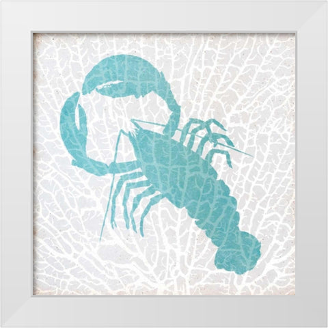 Sealife on Coral VI White Modern Wood Framed Art Print by DeRice, Julie
