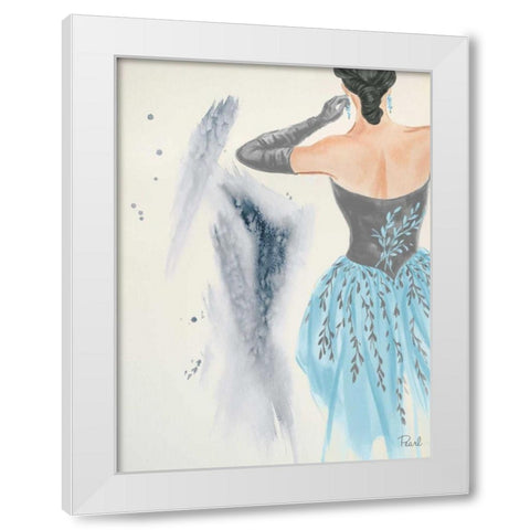 Evening in Paris I White Modern Wood Framed Art Print by Baliko, Linda