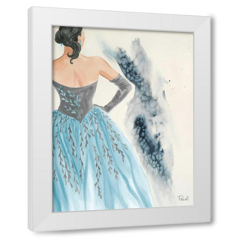 Evening in Paris II White Modern Wood Framed Art Print by Baliko, Linda