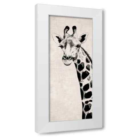 Giraffe II White Modern Wood Framed Art Print by Rhyan, Vivien