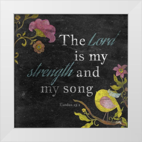 Strength and Love I White Modern Wood Framed Art Print by Medley, Elizabeth