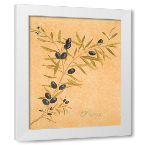 Oleaceae White Modern Wood Framed Art Print by Baliko, Linda