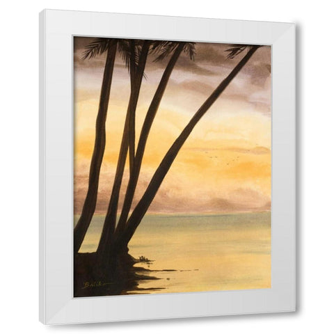 Approaching Horizon II White Modern Wood Framed Art Print by Baliko, Linda