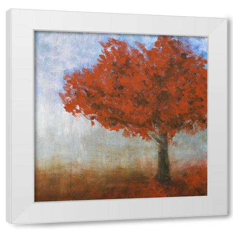 Eternal Tree White Modern Wood Framed Art Print by Johnson, Walt