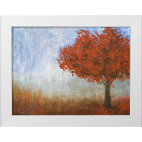 Eternal Tree White Modern Wood Framed Art Print by Johnson, Walt
