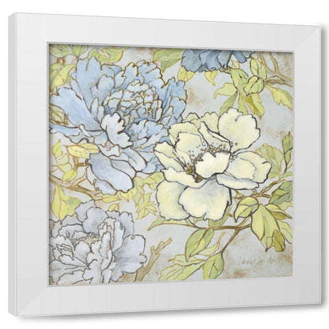 Peony Fascination II White Modern Wood Framed Art Print by Loreth, Lanie