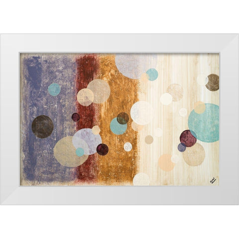 Clusters I White Modern Wood Framed Art Print by Marcon, Michael