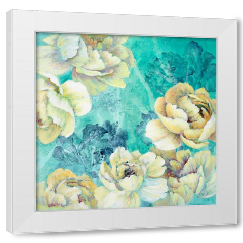 Floral Chic White Modern Wood Framed Art Print by Loreth, Lanie