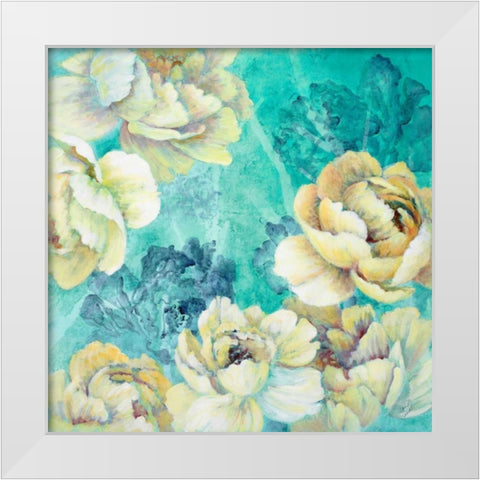 Floral Chic White Modern Wood Framed Art Print by Loreth, Lanie