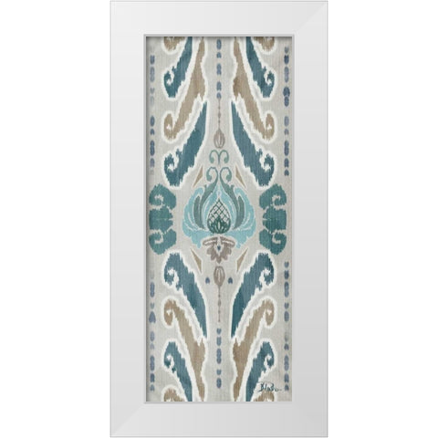 A Touch of Flourish I White Modern Wood Framed Art Print by Pinto, Patricia