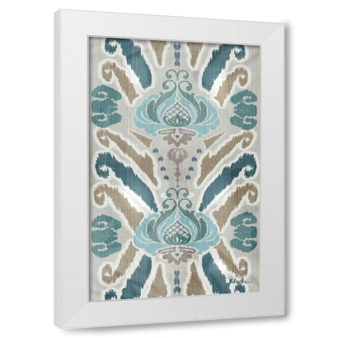 A Touch of Flourish II White Modern Wood Framed Art Print by Pinto, Patricia
