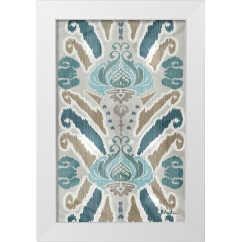 A Touch of Flourish II White Modern Wood Framed Art Print by Pinto, Patricia