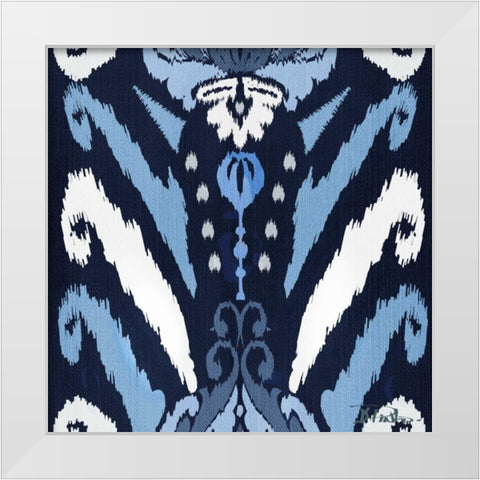 Flourish Square II White Modern Wood Framed Art Print by Pinto, Patricia