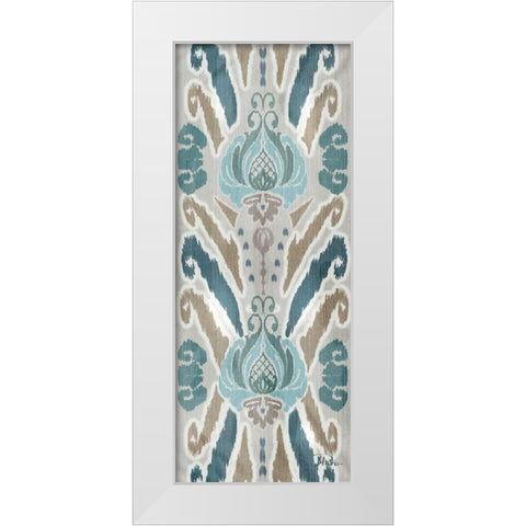 A Touch of Flourish II White Modern Wood Framed Art Print by Pinto, Patricia