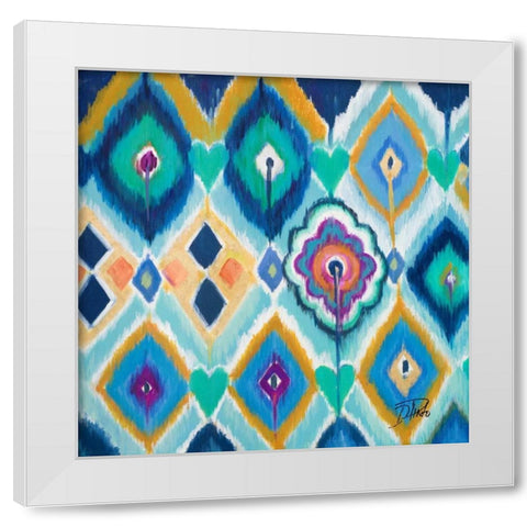 New Ikats I White Modern Wood Framed Art Print by Pinto, Patricia