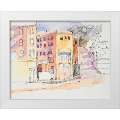 Cumberland White Modern Wood Framed Art Print by Slivka, Jane