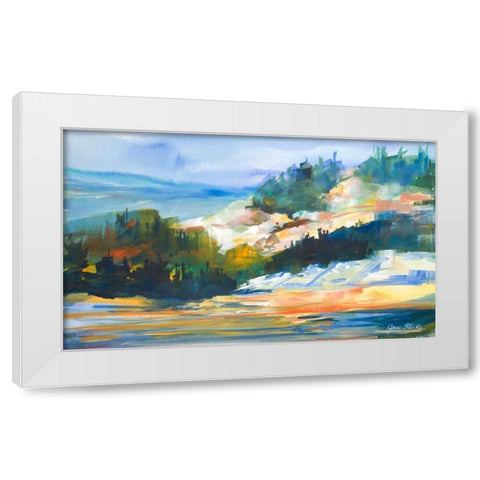 Morning Light White Modern Wood Framed Art Print by Slivka, Jane