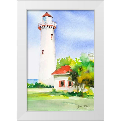 New England I White Modern Wood Framed Art Print by Slivka, Jane