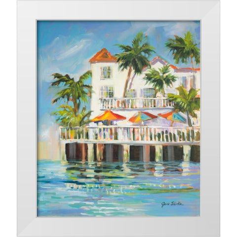 Resort Style White Modern Wood Framed Art Print by Slivka, Jane