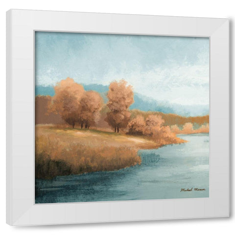Neutral Natures Glow I White Modern Wood Framed Art Print by Marcon, Michael