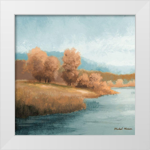 Neutral Natures Glow I White Modern Wood Framed Art Print by Marcon, Michael