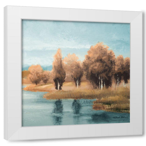 Neutral Natures Glow II White Modern Wood Framed Art Print by Marcon, Michael
