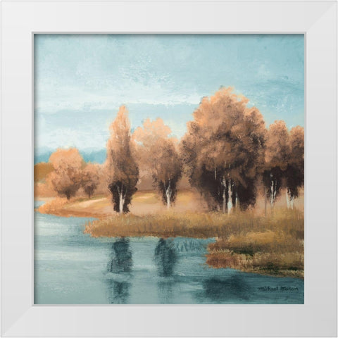 Neutral Natures Glow II White Modern Wood Framed Art Print by Marcon, Michael