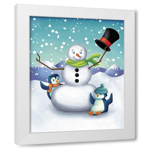 Oh the Joy IV White Modern Wood Framed Art Print by Josefina